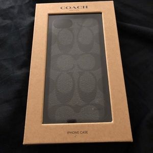 Authentic iPhone 7 8 Black Coach Case